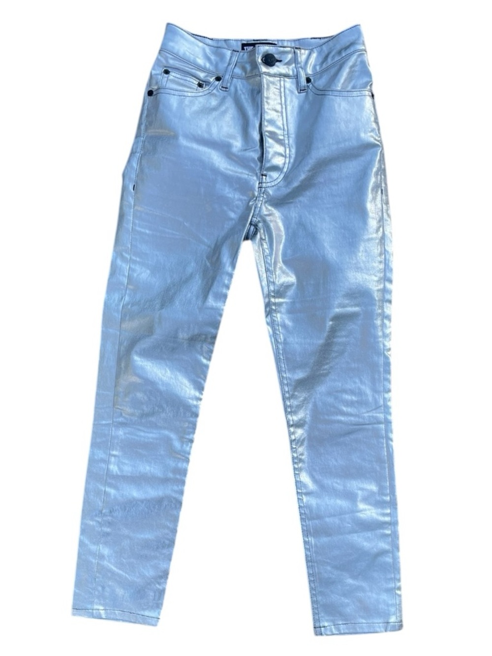 The Kooples Metallic Silver Skinny Jeans